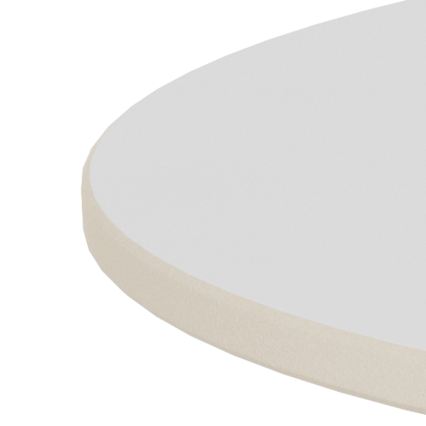 Mesa de centro SANTORINI Ø 70 cm branca/preta/cerâmica