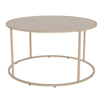 Mesa de centro SARON, diâmetro 80 cm, cinzenta