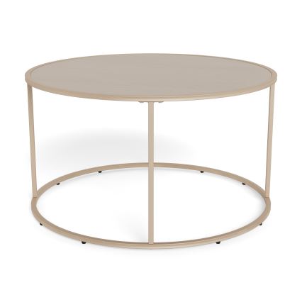 Mesa de centro SARON, diâmetro 80 cm, cinzenta