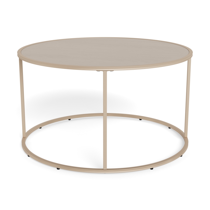 Mesa de centro SARON, diâmetro 80 cm, cinzenta