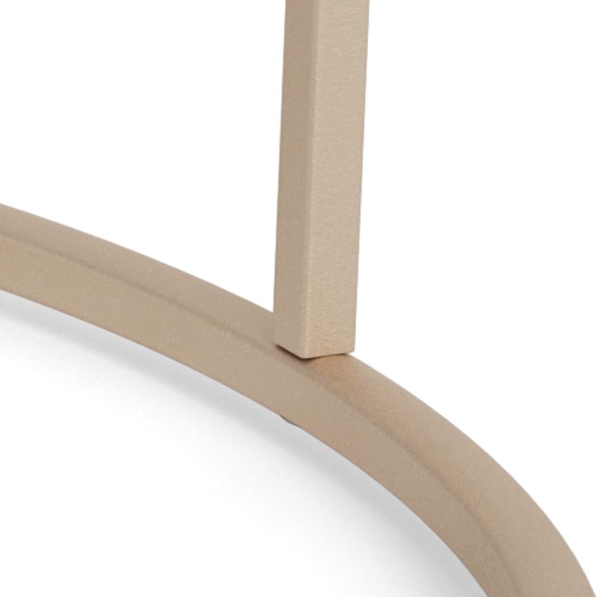 Mesa de centro SARON, diâmetro 80 cm, cinzenta