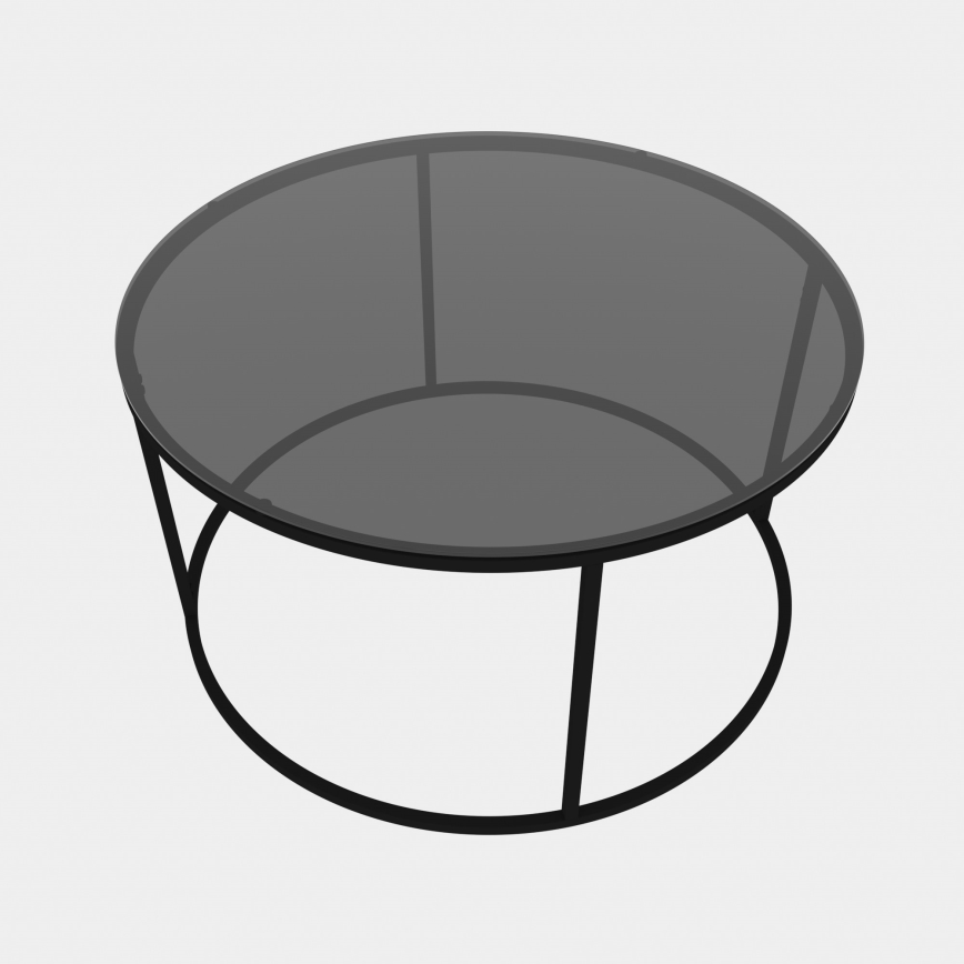 Mesa de centro STARTIS 80x45 cm preto