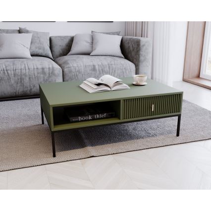 Mesa de centro SUE verde/preta