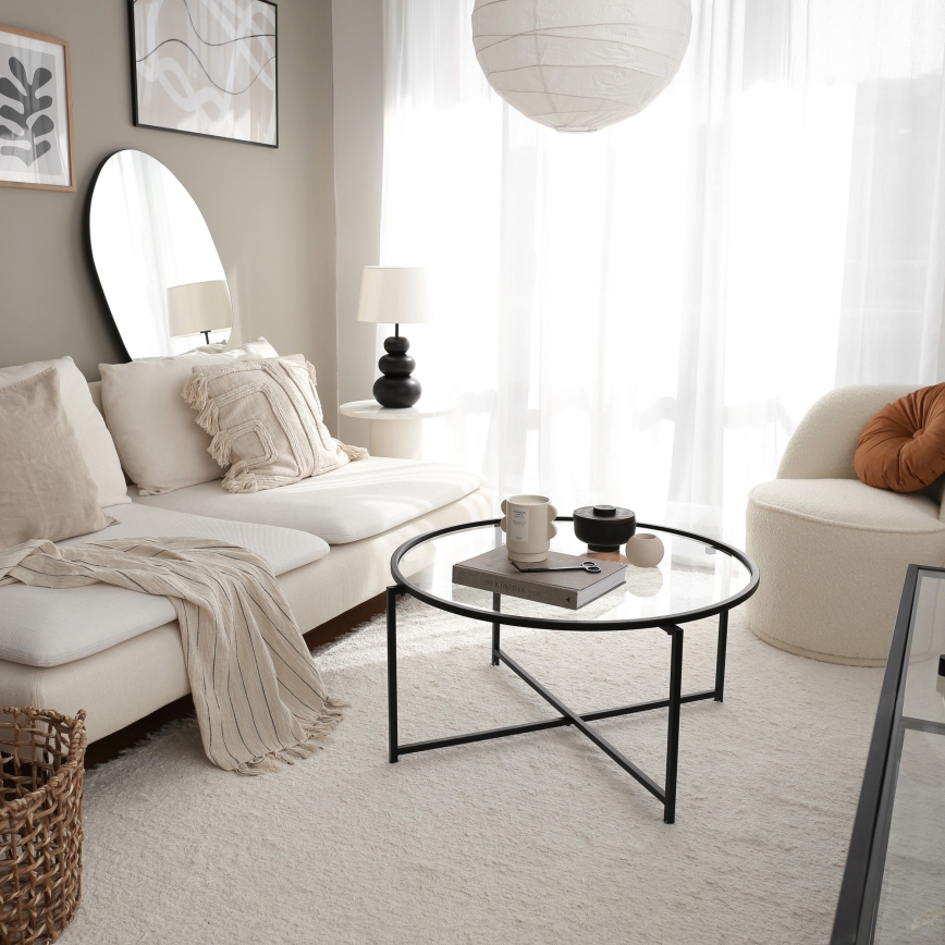 Mesa de centro SUN 40x83 cm preto