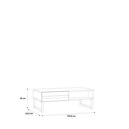 Mesa de centro TARO branca
