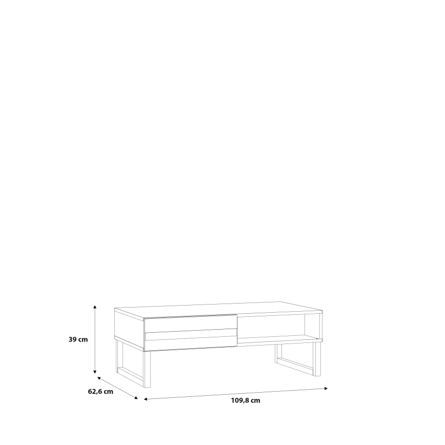 Mesa de centro TARO verde