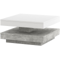 Mesa de centro TIMO branca/cinzenta em betão