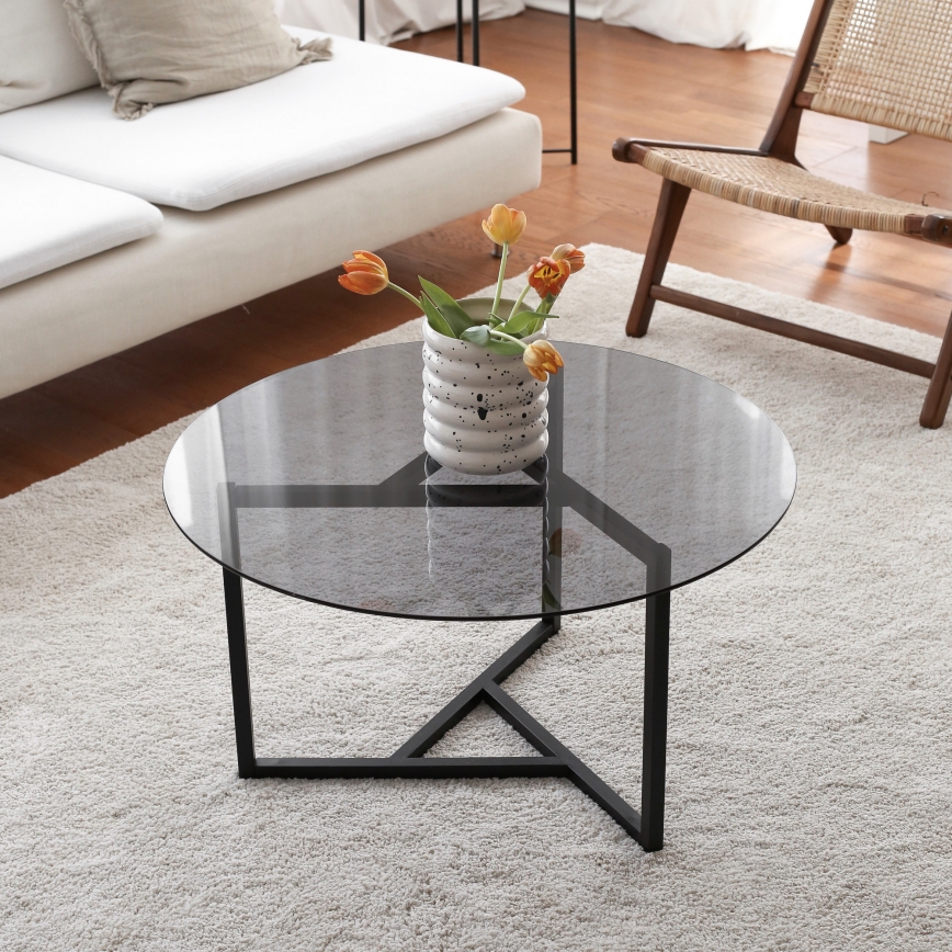 Mesa de centro TRIO 42x75 cm preto