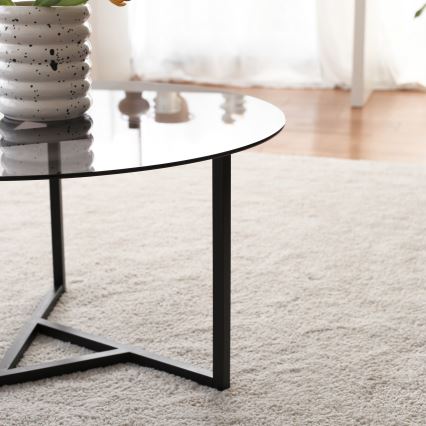 Mesa de centro TRIO 42x75 cm preto