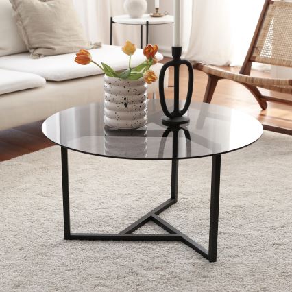 Mesa de centro TRIO 42x75 cm preto