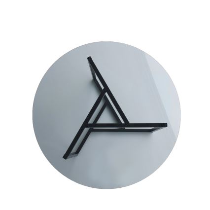 Mesa de centro TRIO 42x75 cm preto