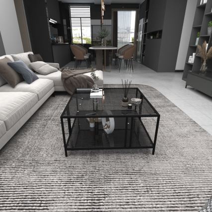 Mesa de centro URANUS 40x80 cm preto