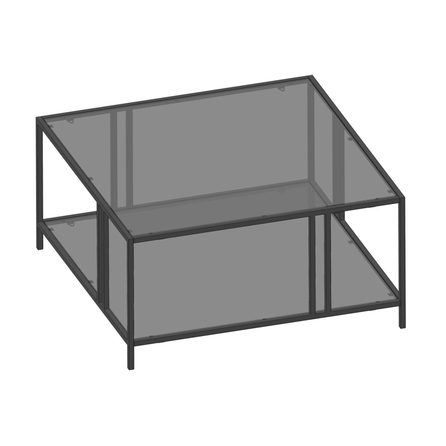 Mesa de centro URANUS 40x80 cm preto