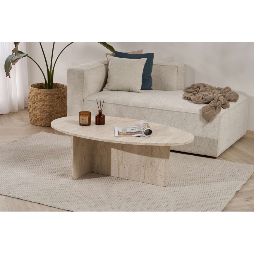 Mesa de centro VARUM 120x65 cm bege