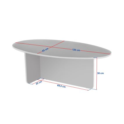 Mesa de centro VARUM 120x65 cm bege