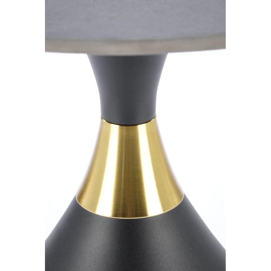 Mesa de centro VERO Ø 50 cm preta/dourada