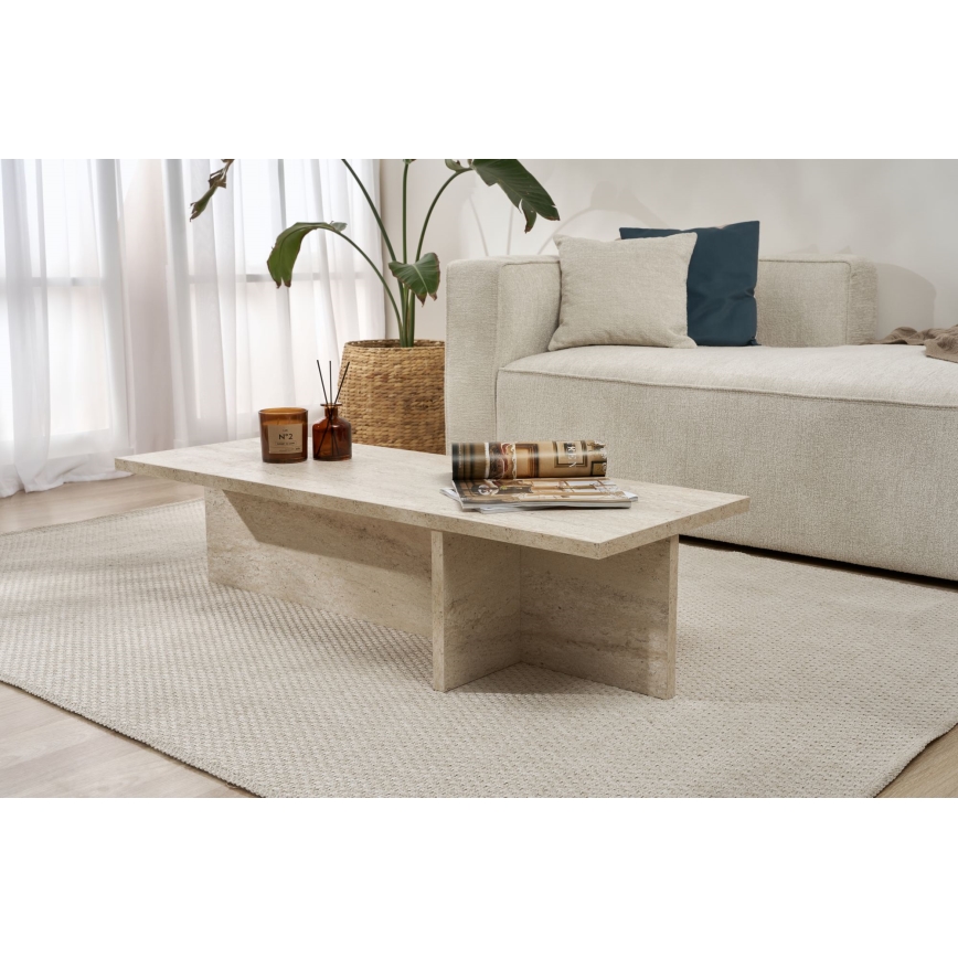 Mesa de centro VERUM 120x45 cm bege