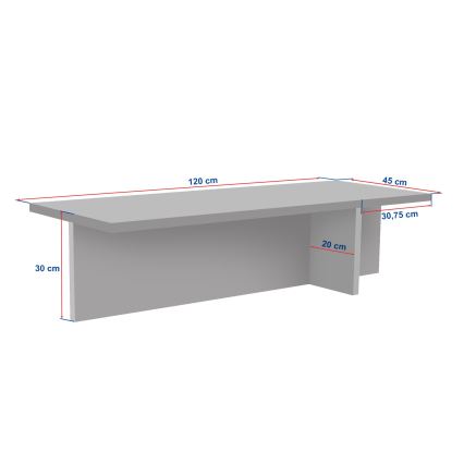 Mesa de centro VERUM 120x45 cm bege