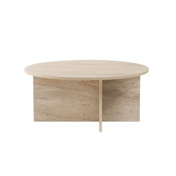 Mesa de centro VERUM Ø 90 cm bege