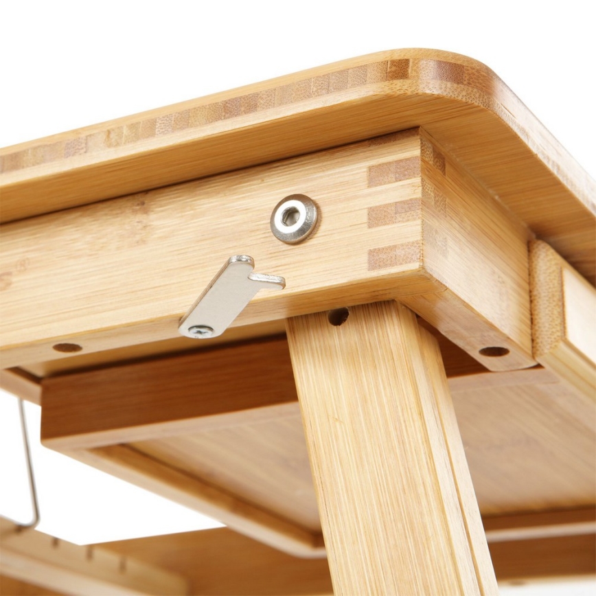 Mesa de computador ajustável para a cama LAT, castanha