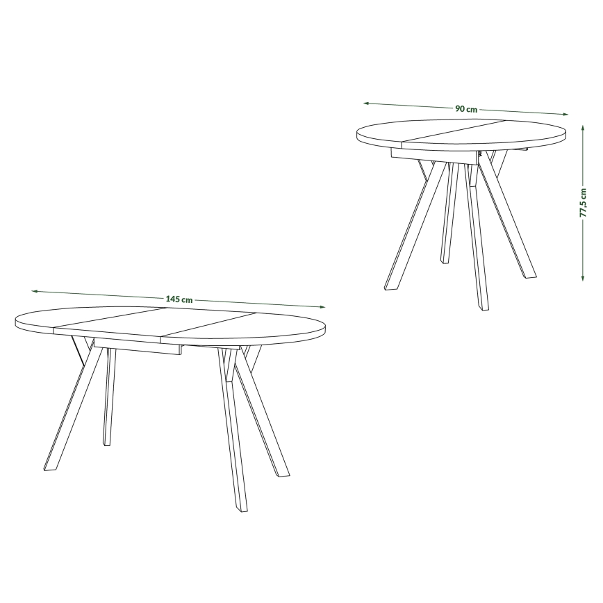 Mesa de jantar ARTUR bege