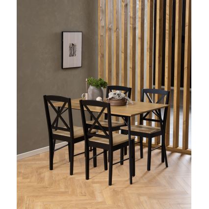 Mesa de jantar CARYS em carvalho