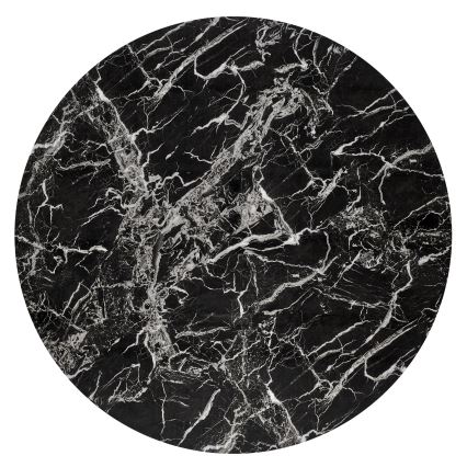 Mesa de jantar ESTEN 100 cm preto/dourado