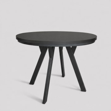 Mesa de jantar extensível CENTRO 100/140x77 cm preta