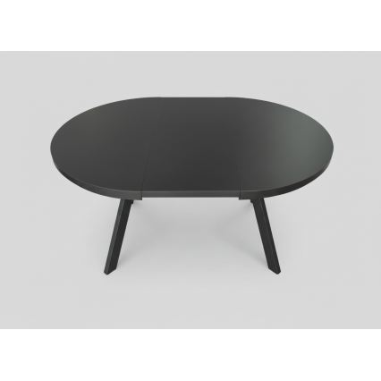 Mesa de jantar extensível CENTRO 100/140x77 cm preta