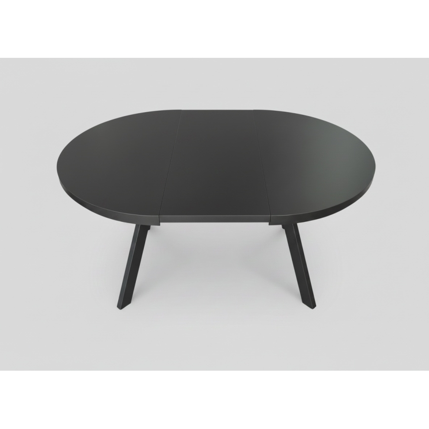Mesa de jantar extensível CENTRO 100/140x77 cm preta