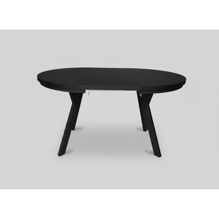 Mesa de jantar extensível CENTRO 100/140x77 cm preta