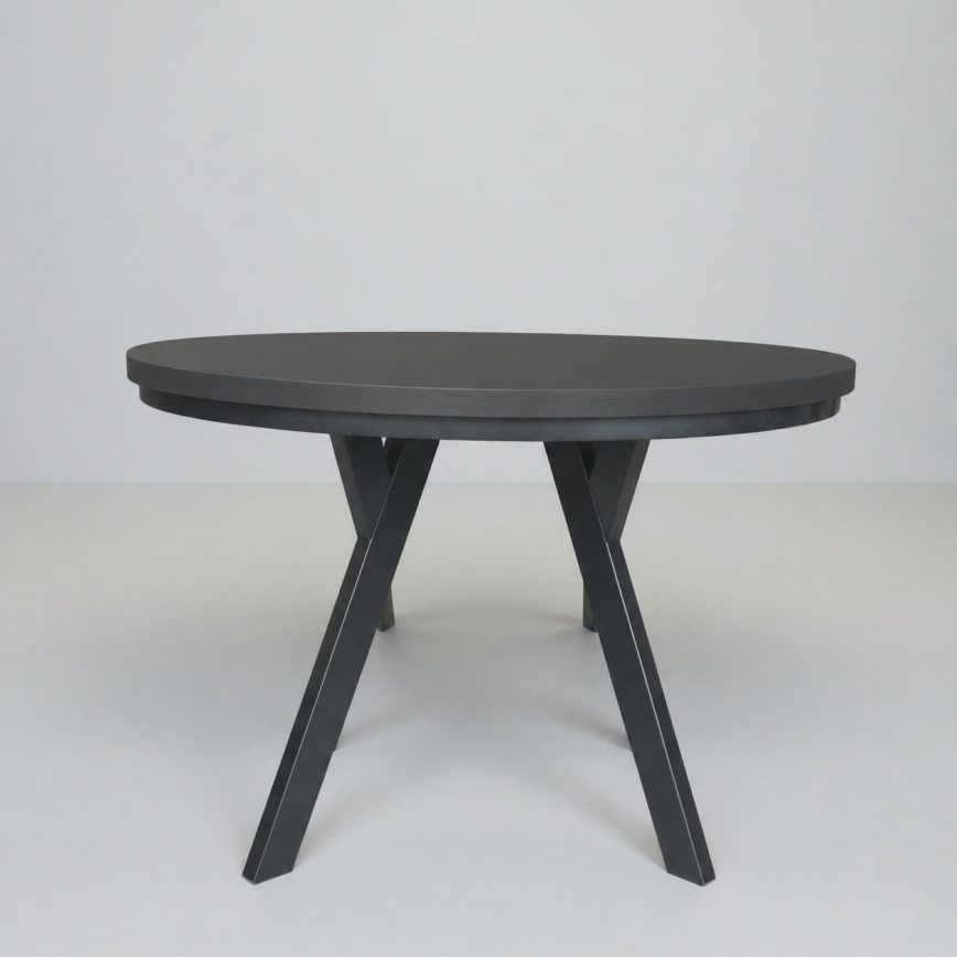 Mesa de jantar extensível CENTRO 100/140x77 cm preta