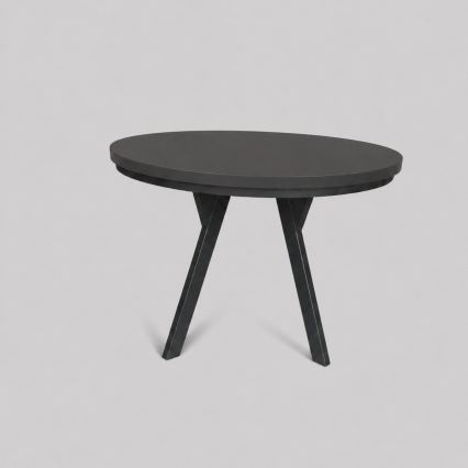 Mesa de jantar extensível CENTRO 100/140x77 cm preta