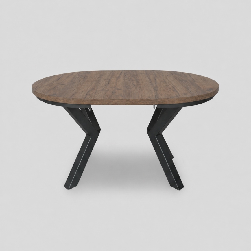 Mesa de jantar extensível CONVI 100/140 x 73 cm carvalho Lefkas/preto