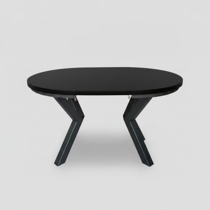 Mesa de jantar extensível CONVI 100/140x73 cm preta