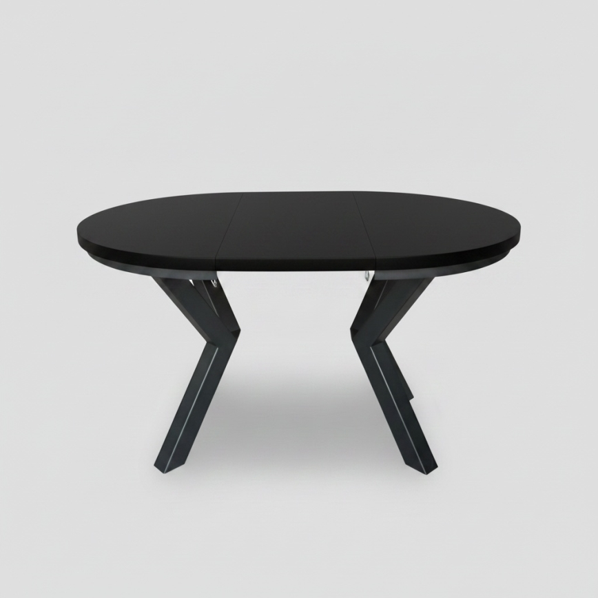 Mesa de jantar extensível CONVI 100/140x73 cm preta