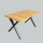 Mesa de jantar extensível DOMO 150/190x80 cm carvalho craft/preto