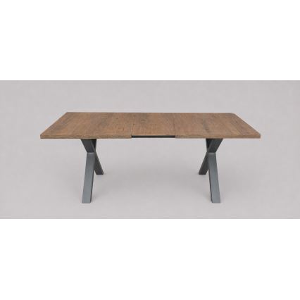Mesa de jantar extensível DOMO 150/190x80 cm carvalho Lefkas/preto