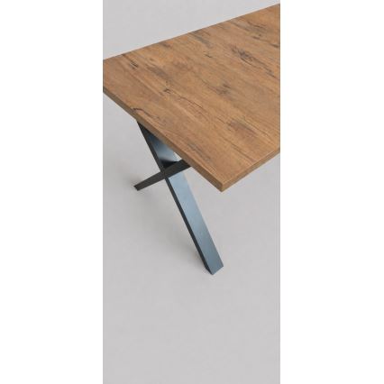 Mesa de jantar extensível DOMO 150/190x80 cm carvalho Lefkas/preto