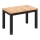 Mesa de jantar extensível DOO 120/160x75 cm carvalho artisan/preto