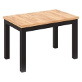 Mesa de jantar extensível DOO 120/160x75 cm dub craft/preta