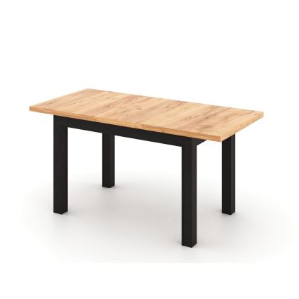 Mesa de jantar extensível DOO 120/160x75 cm dub craft/preta