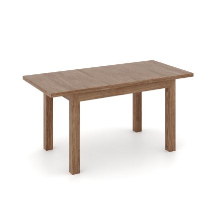 Mesa de jantar extensível DOO 120/160x75 cm, nogueira clara
