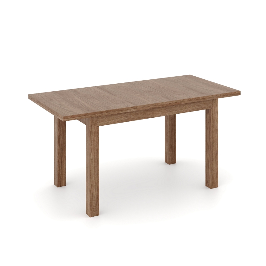 Mesa de jantar extensível DOO 120/160x75 cm, nogueira clara