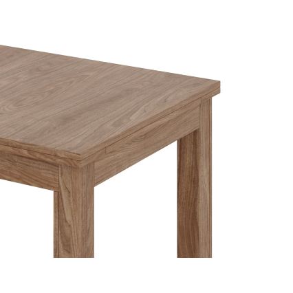 Mesa de jantar extensível DOO 120/160x75 cm, nogueira clara