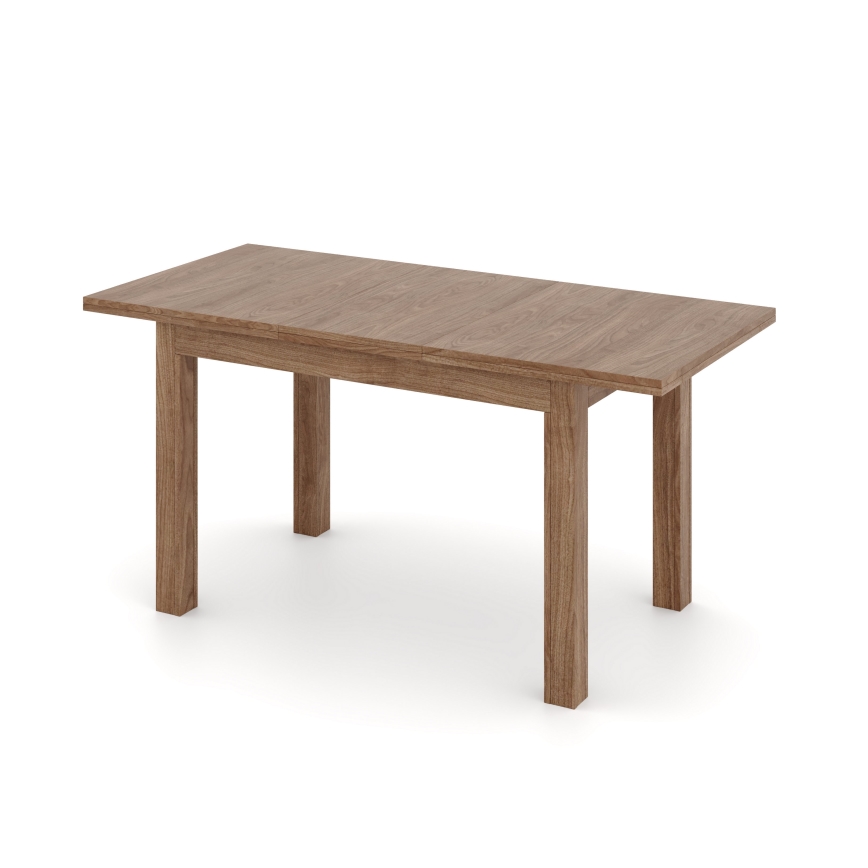 Mesa de jantar extensível DOO 120/160x75 cm, nogueira clara
