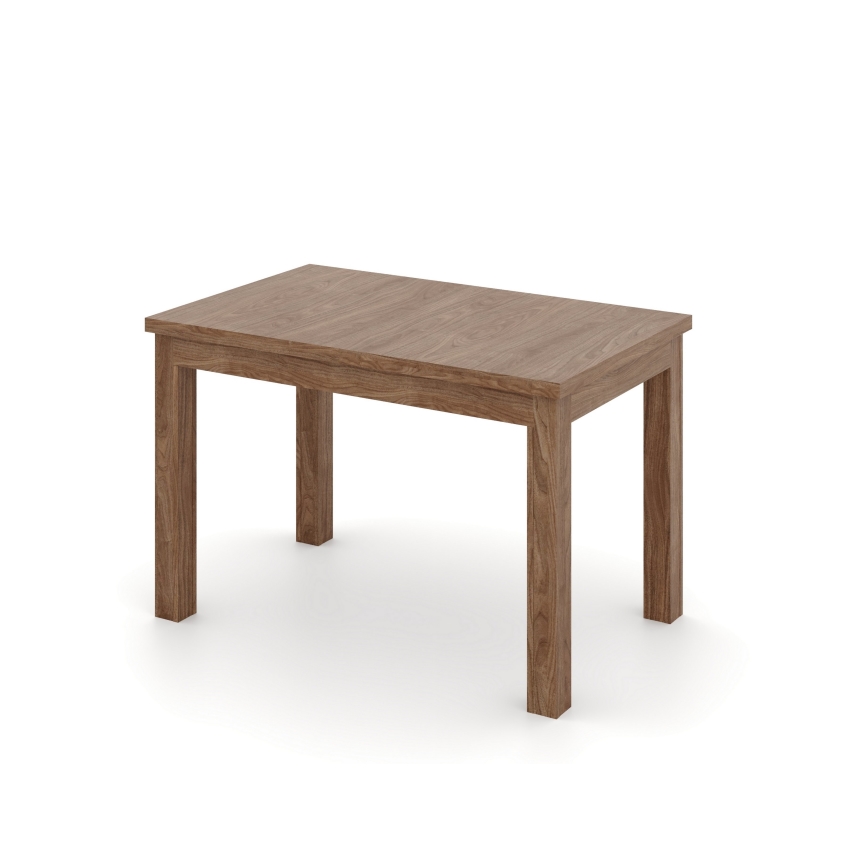 Mesa de jantar extensível DOO 120/160x75 cm, nogueira clara