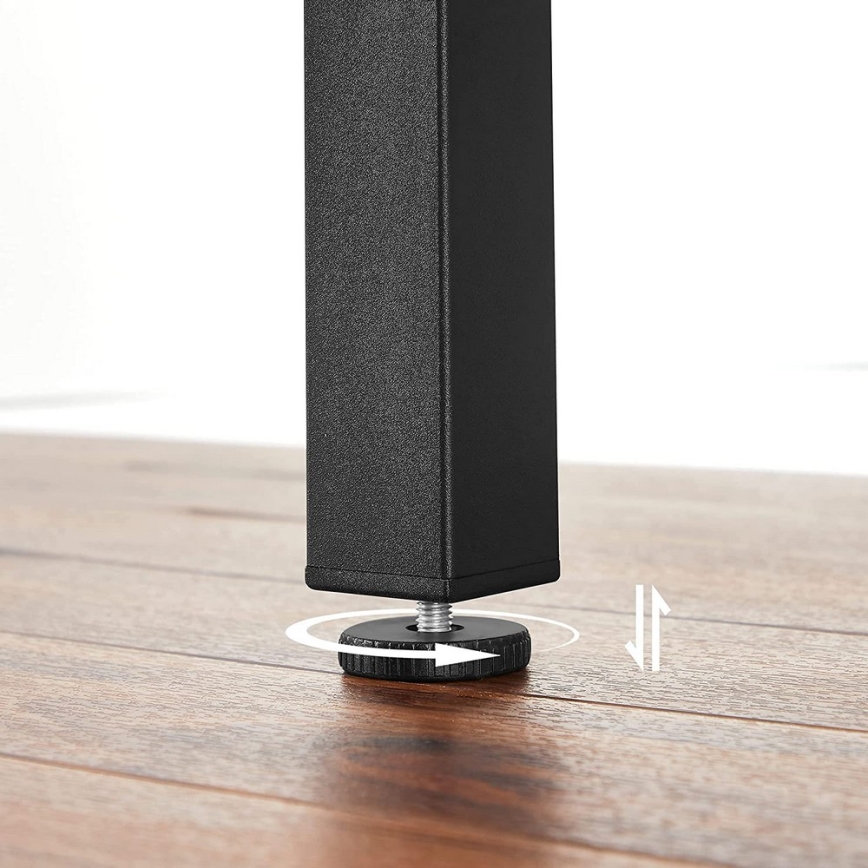 Mesa de jantar extensível ELDUR castanha/preta