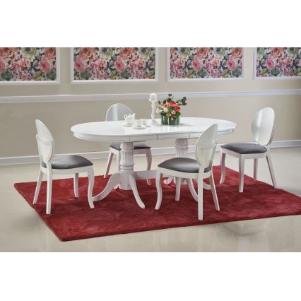 Mesa de jantar extensível FUERTE 150/190x90 cm branca