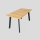 Mesa de jantar extensível KERNO 150/190x80 cm carvalho craft/preta
